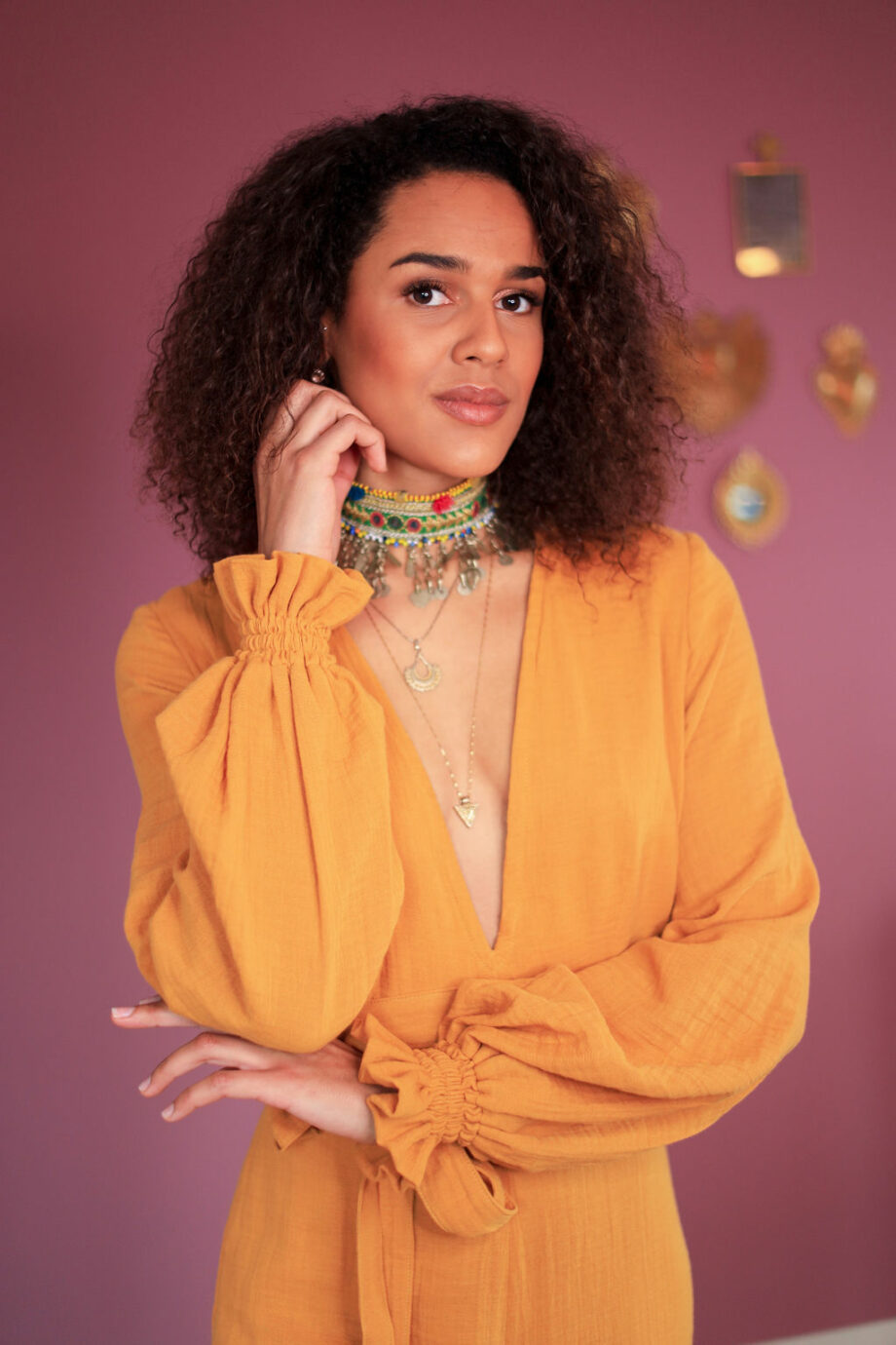Yellow jumpsuit