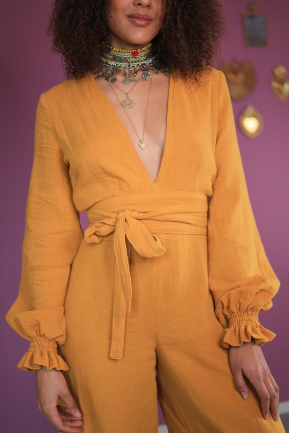 Yellow jumpsuit