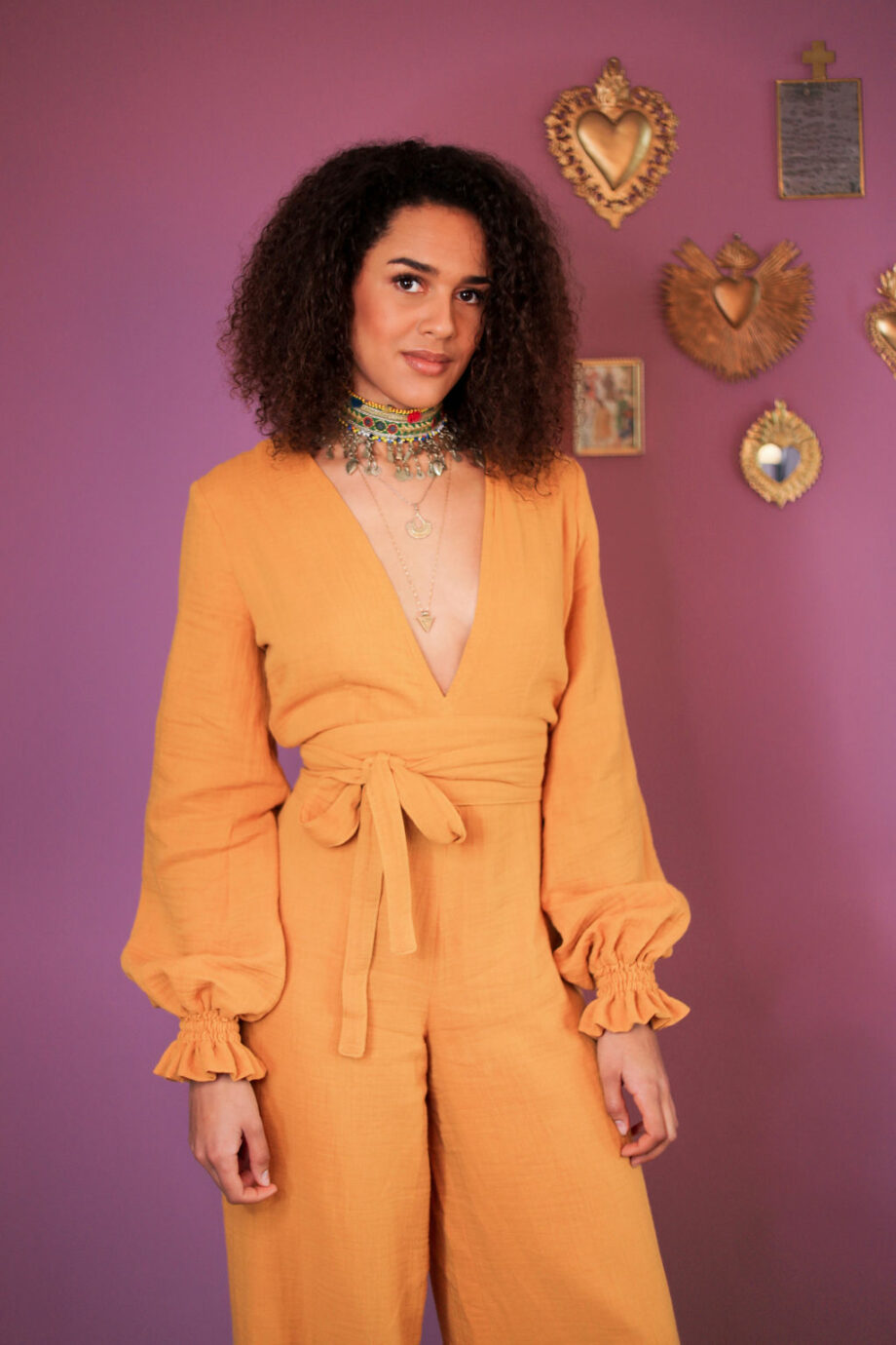 Yellow jumpsuit