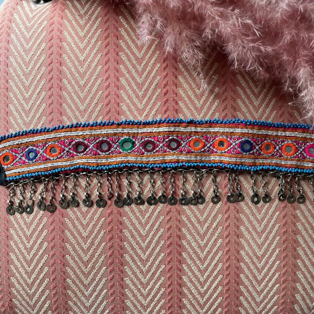 Choker orange silver pink 