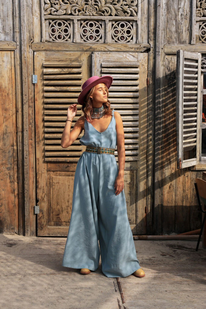 Ice blue jumpsuit 